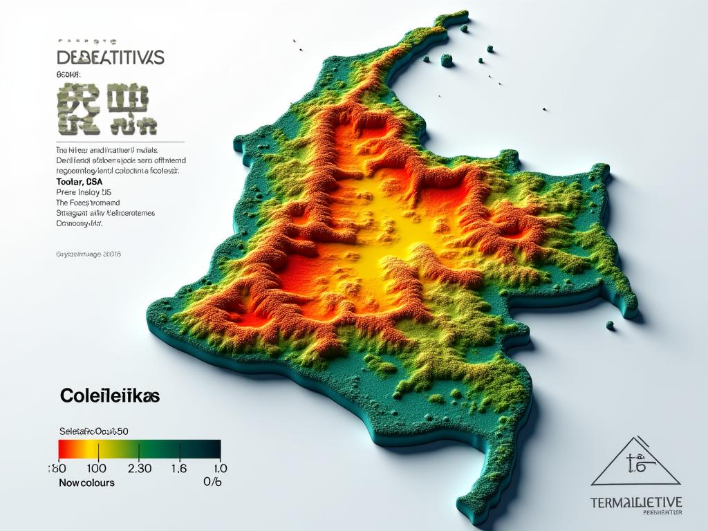 Análisis geotérmico del terreno colombiano con datos de temperatura